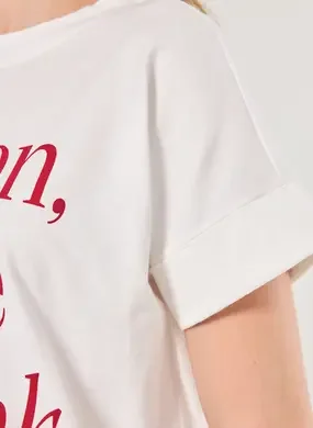 Camiseta Oversized Off-White Overthink