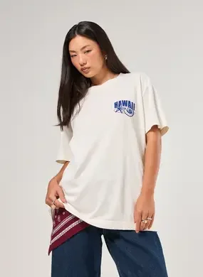 Camiseta Oversized Off-White Hawaii