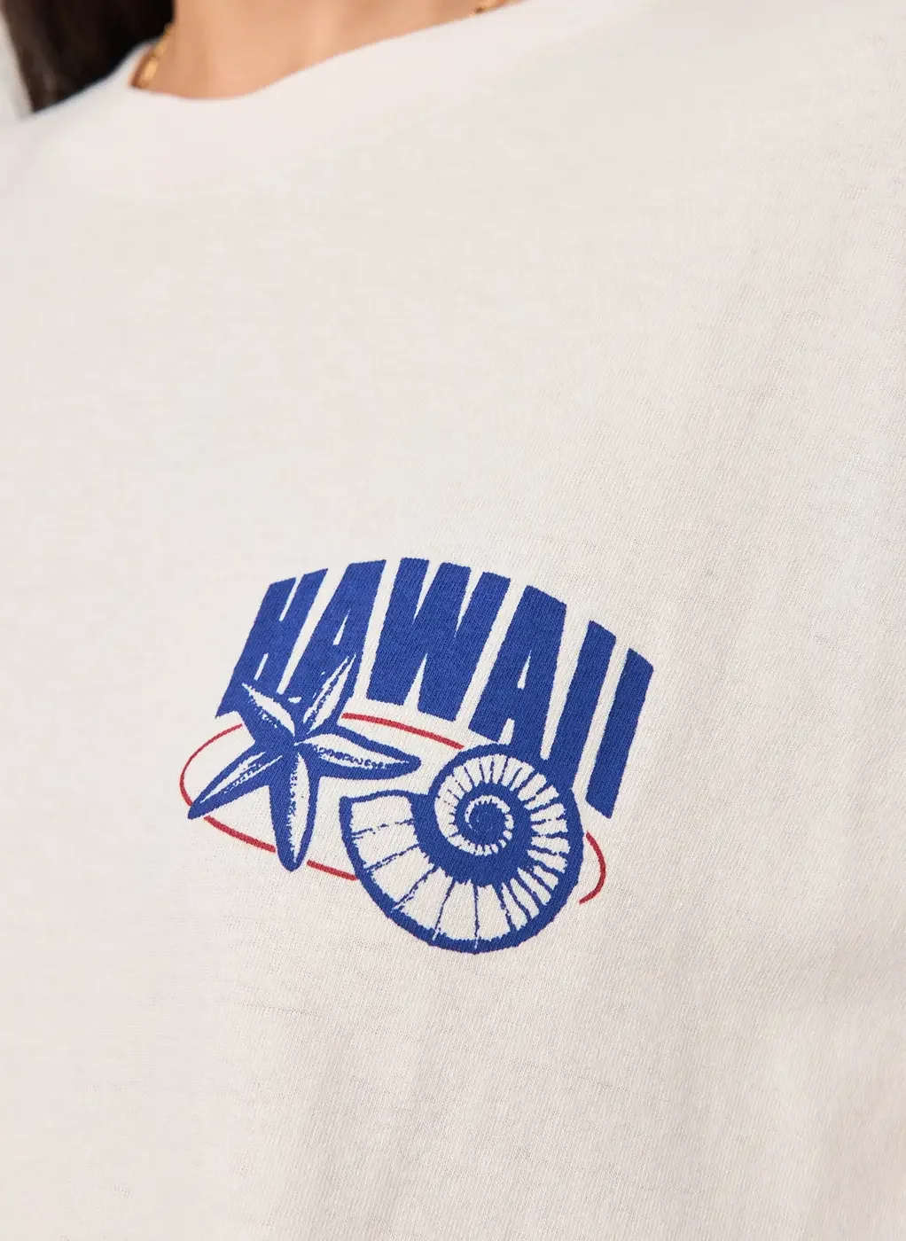 Camiseta Oversized Off-White Hawaii