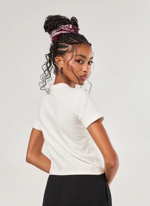 Mini Tee Off-White Gato Cromia