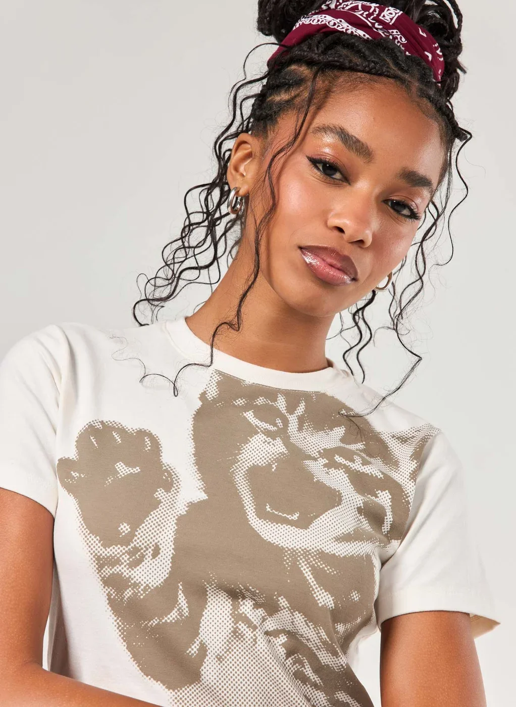 Mini Tee Off-White Gato Cromia