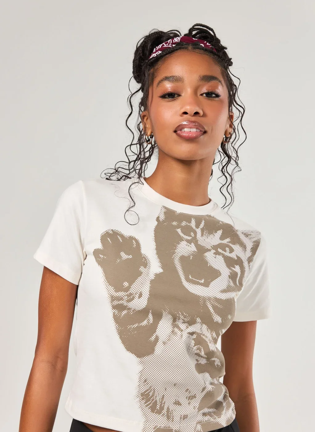 Mini Tee Off-White Gato Cromia