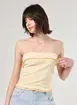 Blusa Tube Top Amarelo Manteiga