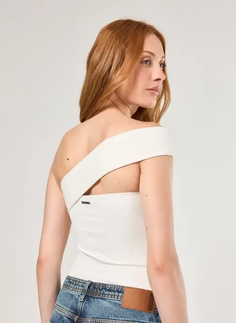 Body Poliamida Decote Transpassado