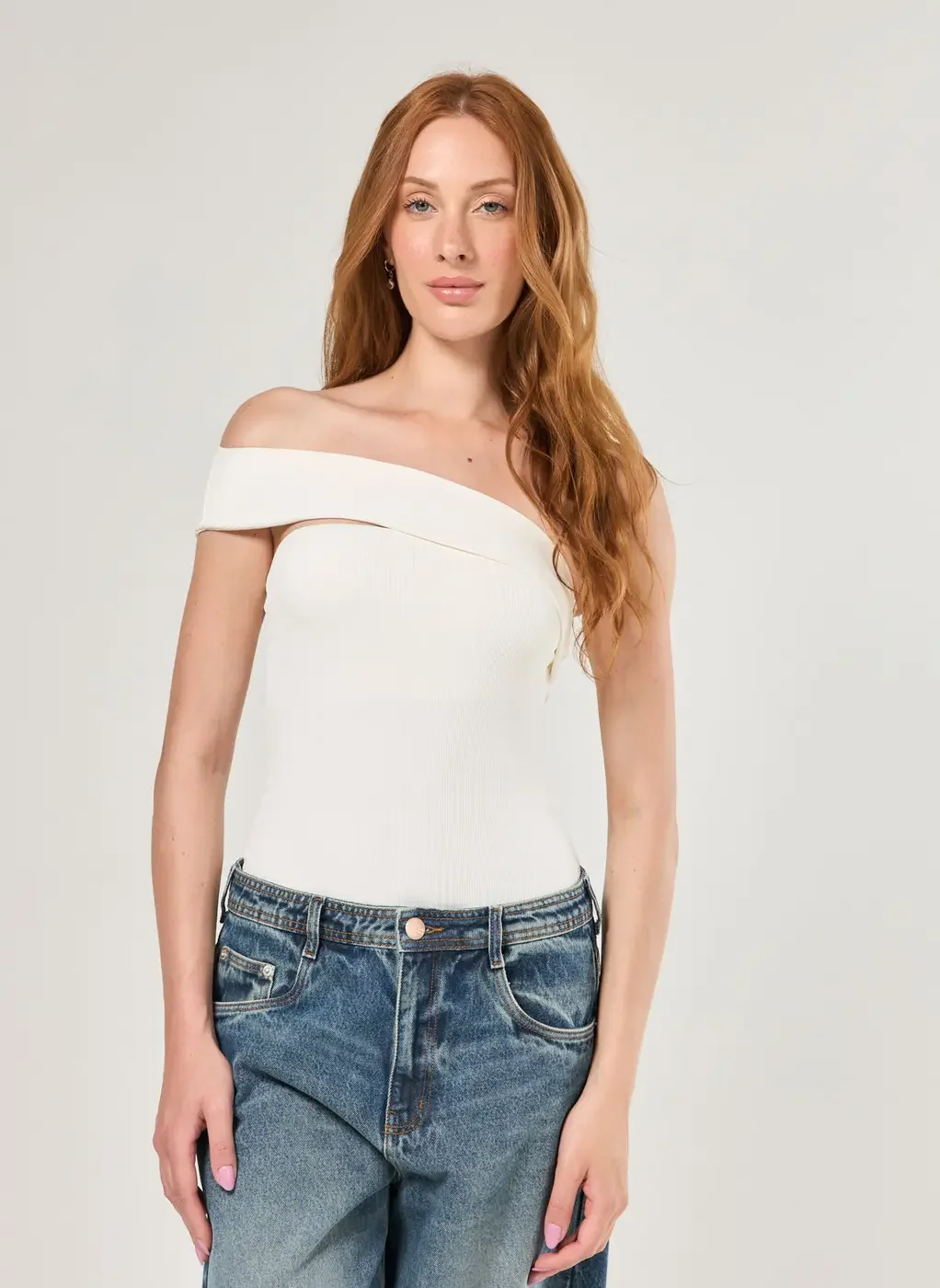 Body Poliamida Decote Transpassado