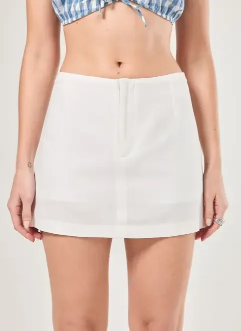 Saia Off-White Linho
