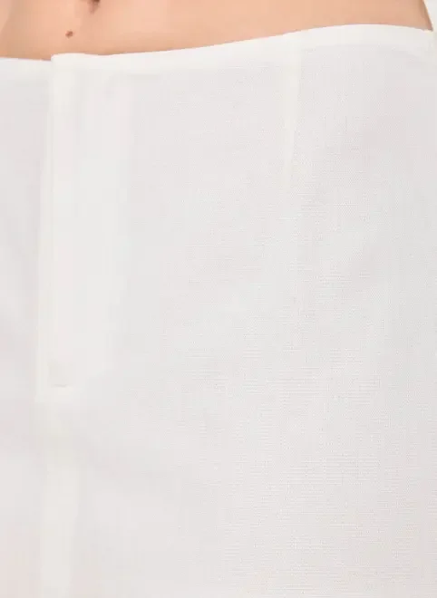 Saia Off-White Linho