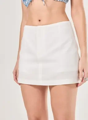 Saia Off-White Linho