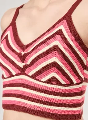 Cropped Tricô Listrado
