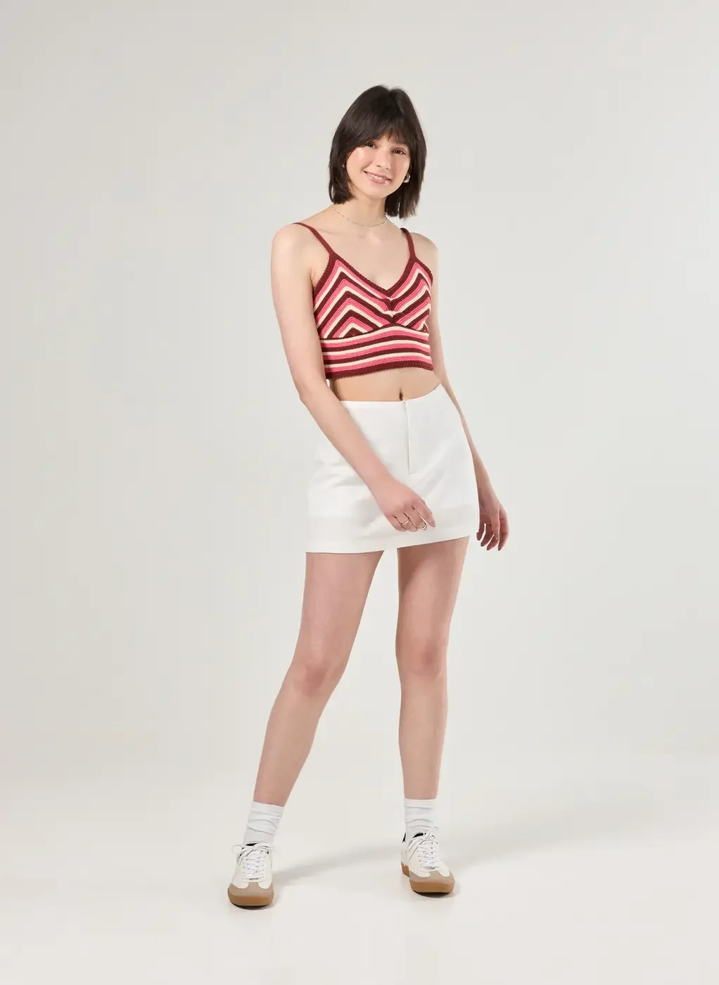 Cropped Tricô Listrado