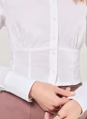 Camisa Corsetada Off-White