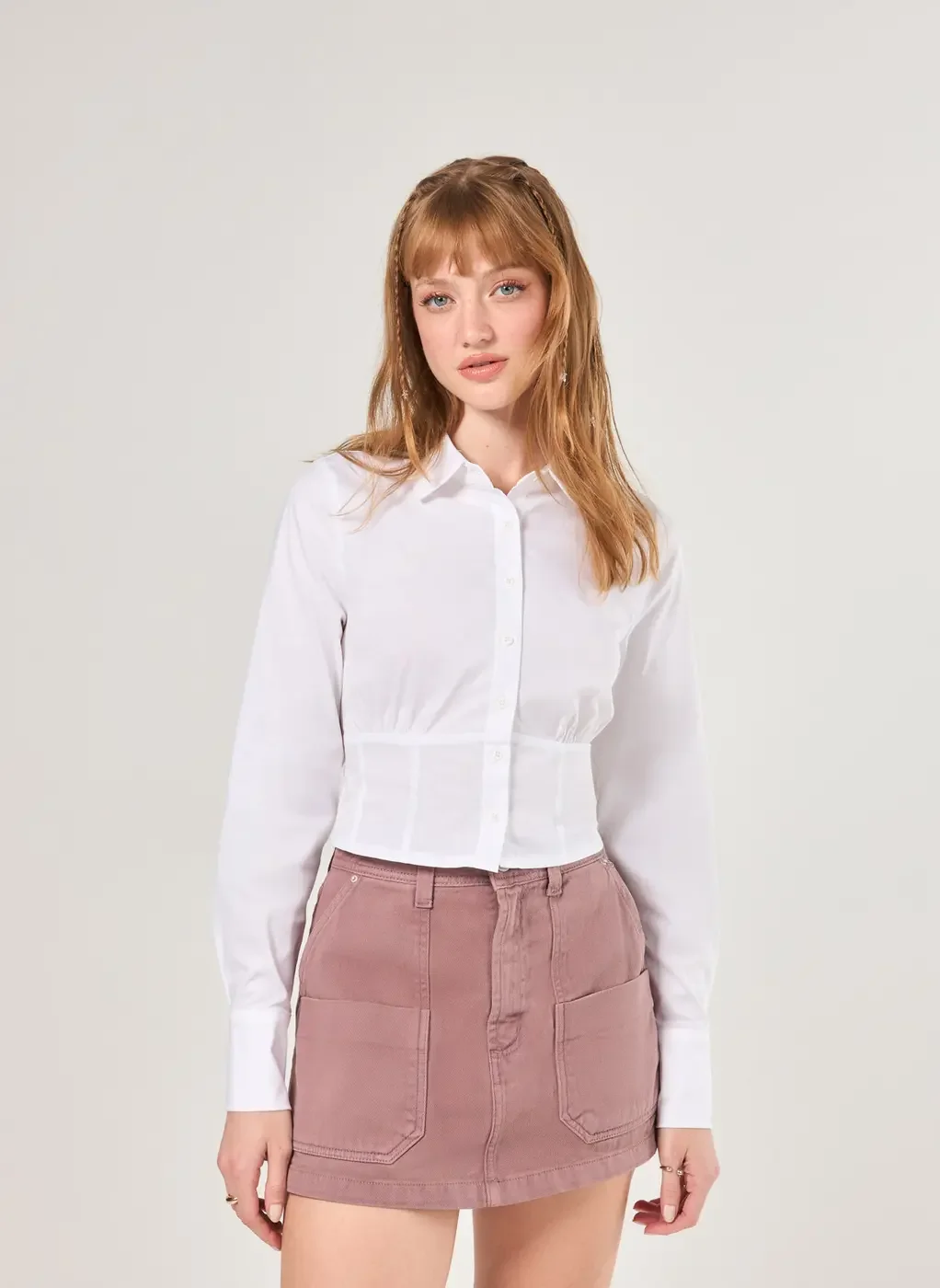 Camisa Corsetada Off-White