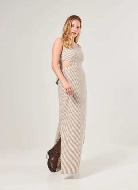 Vestido Longo Listras