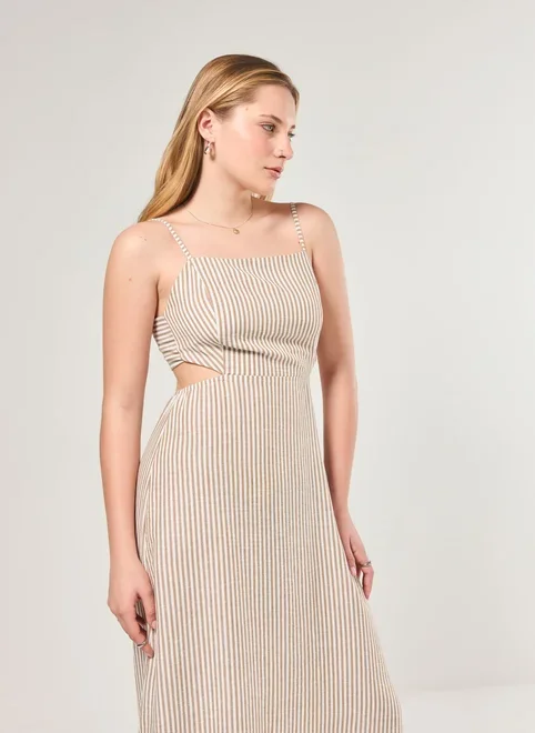 Vestido Longo Listras