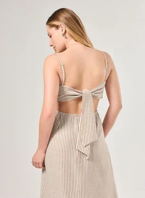 Vestido Longo Listras