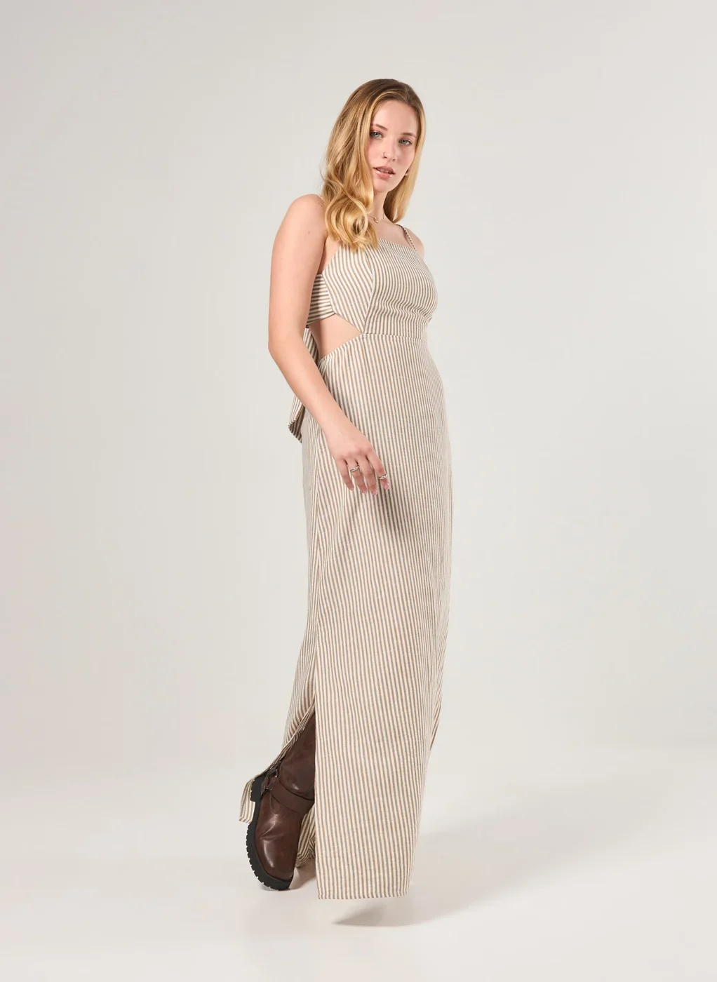 Vestido Longo Listras