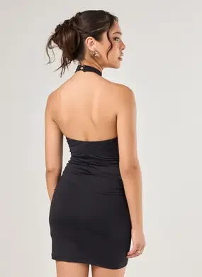 Vestido Curto Frente Única Poliamida