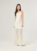 Vestido Midi Off-White Renda