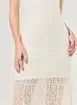 Vestido Midi Off-White Renda