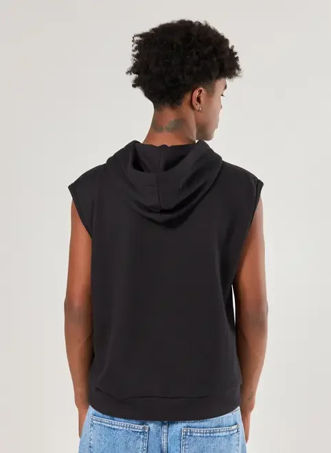 Moletom Sleeveless Box Com Capuz