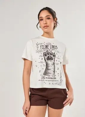 Camiseta Mística Pata De Gato