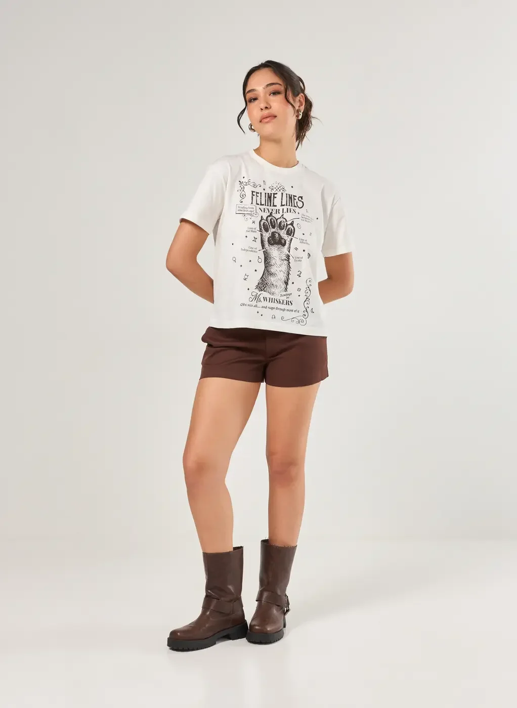 Camiseta Mística Pata De Gato