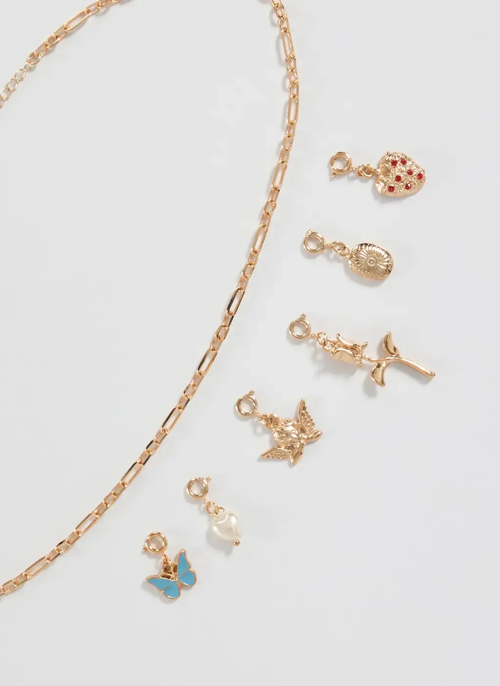 Colar Dourado Pingentes Personalizáveis