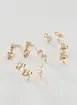 Conjunto 6 Brincos Dourados