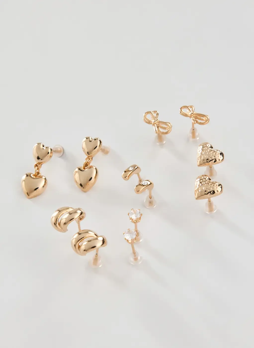 Conjunto 6 Brincos Dourados