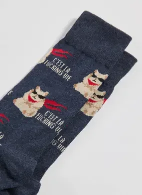 Meia Marinho Hamster Óculos De Sol