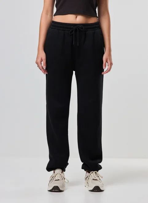 Calça De Moletom Jogger Elástico