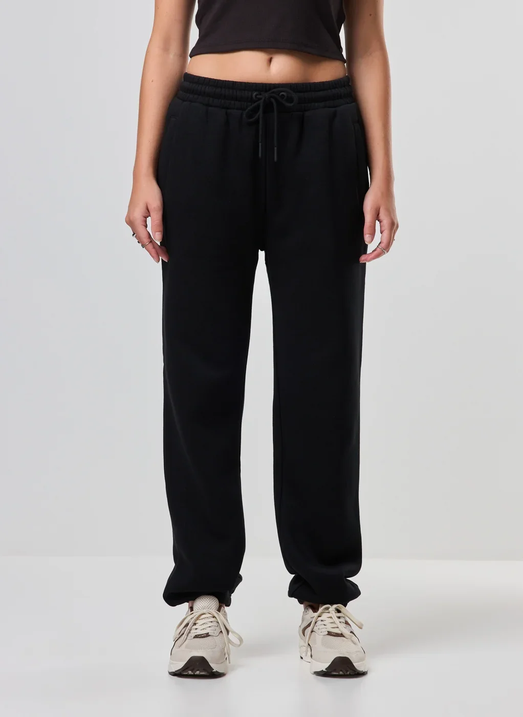 Calça De Moletom Jogger Elástico