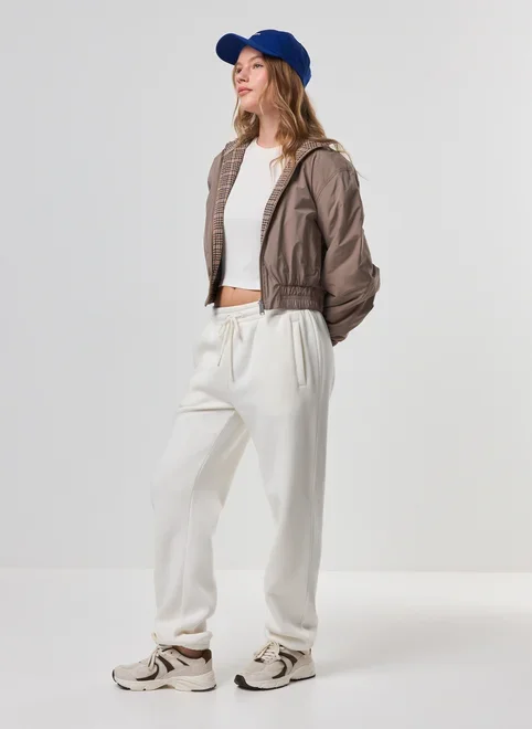 Calça De Moletom Jogger Elástico