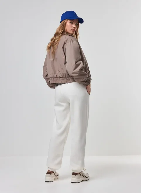 Calça De Moletom Jogger Elástico