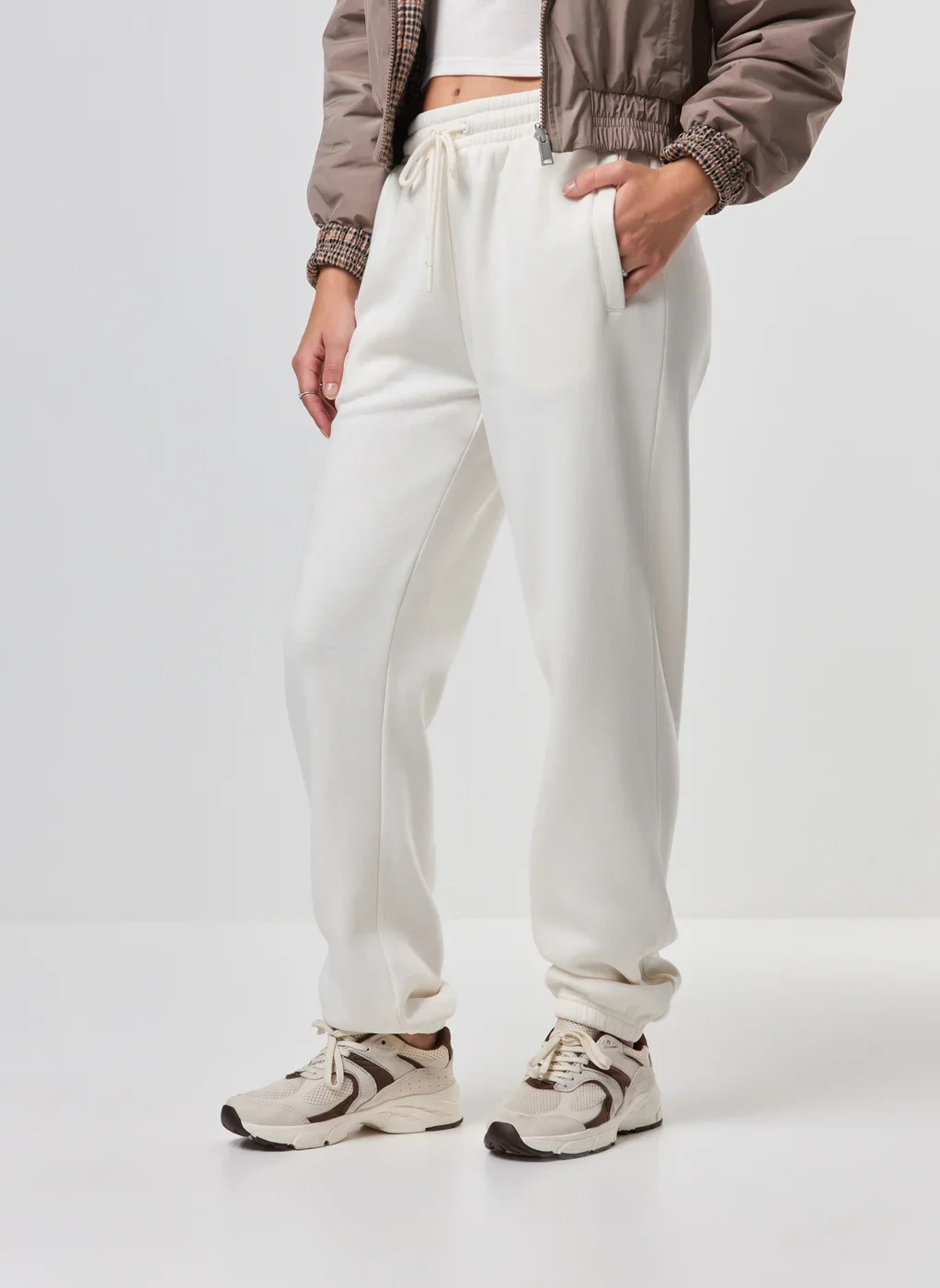 Calça De Moletom Jogger Elástico