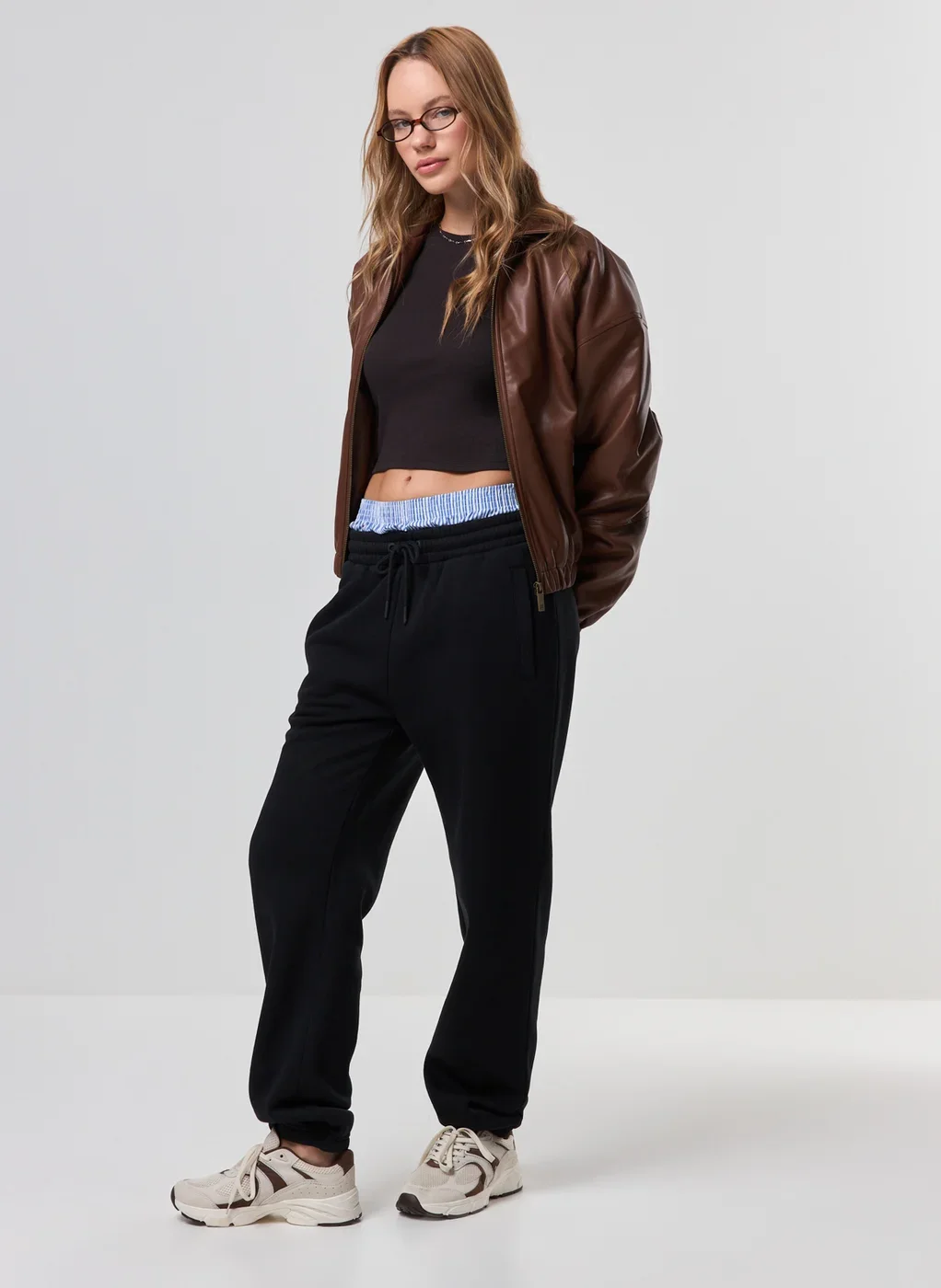 Calça De Moletom Jogger Elástico