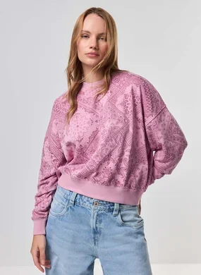 Moletom Rosa Paisley