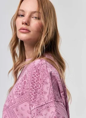 Moletom Rosa Paisley