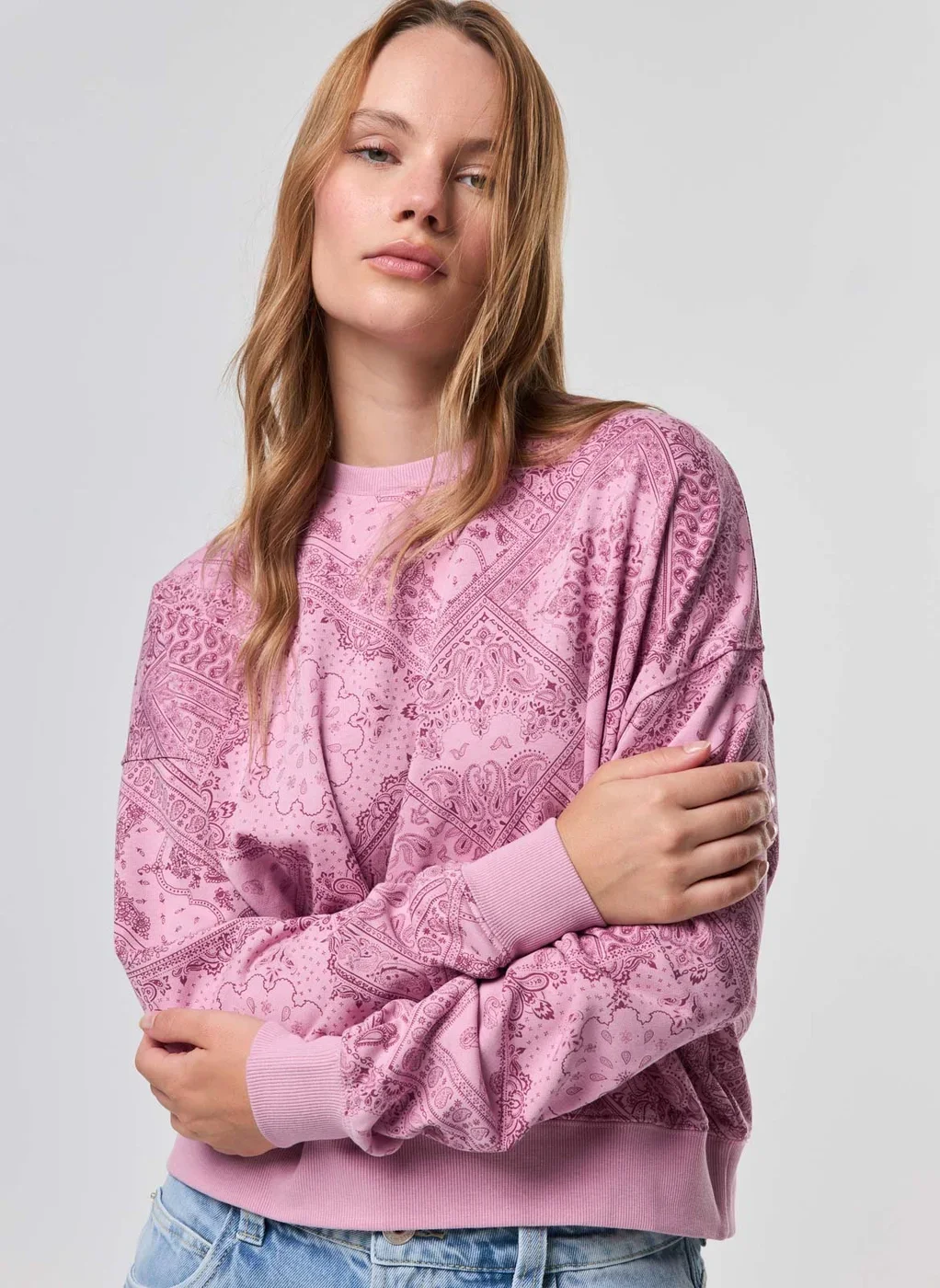 Moletom Rosa Paisley