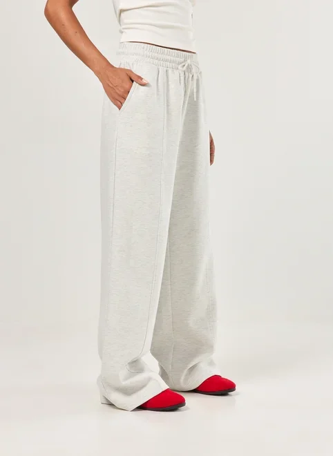 Calça Moletom Wide Leg