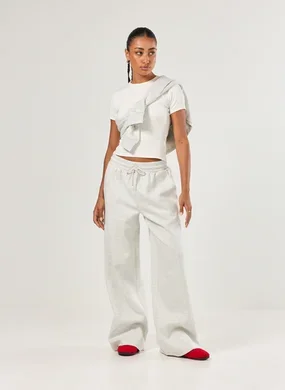 Calça Moletom Wide Leg