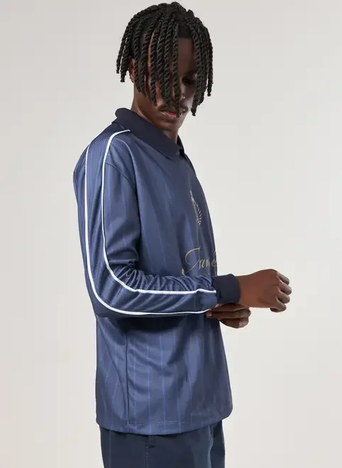 Camiseta Manga Longa Polo Esportiva