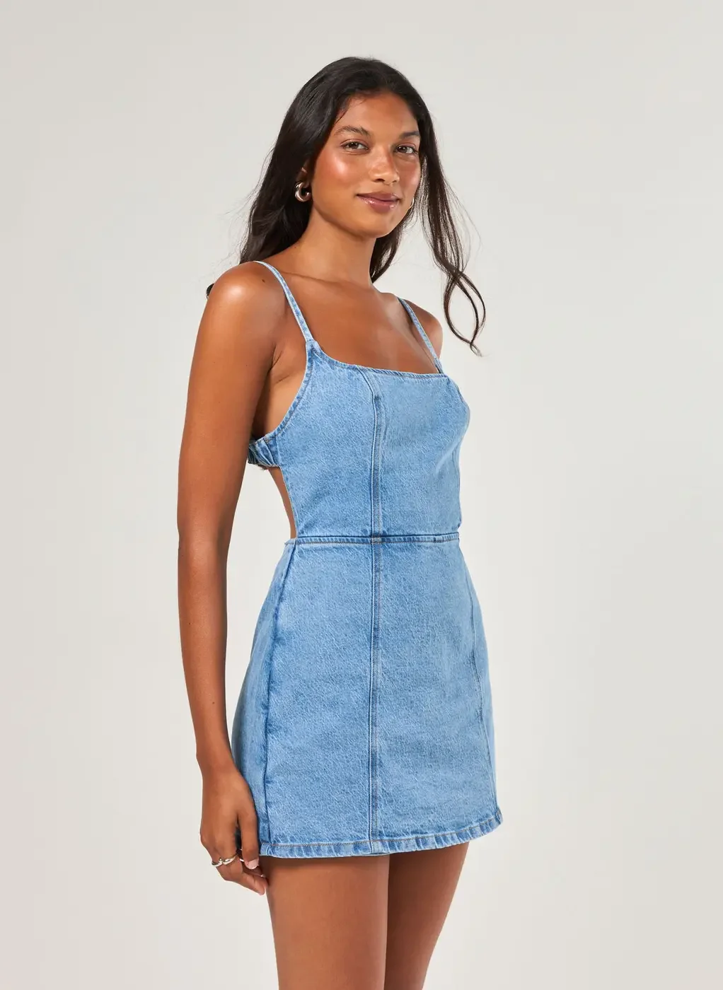 Vestido Jeans Com Short Embutido