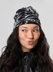 Gorro Tricô Preto Estampa Branca