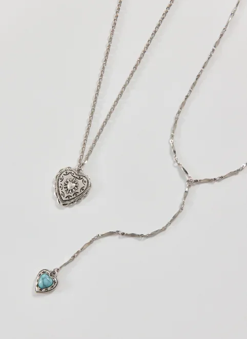 Conjunto Colares Prateados Boho