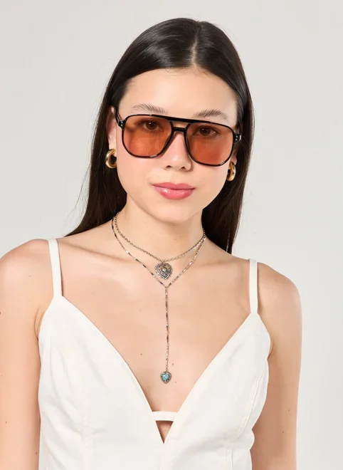 Conjunto Colares Prateados Boho