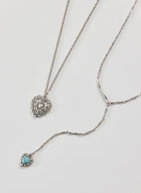 Conjunto Colares Prateados Boho