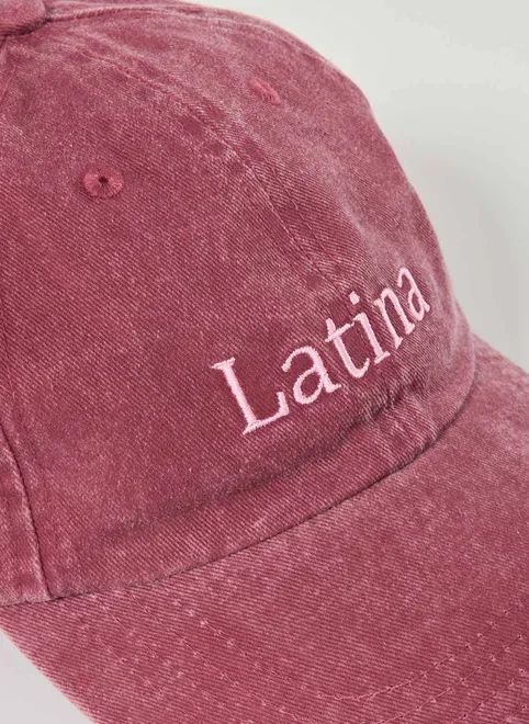 Boné Bordô Estonado Latina