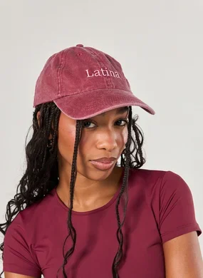 Boné Bordô Estonado Latina