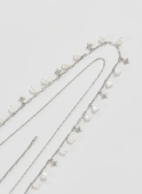 Belly Chain Estelas E Pérolas Artificiais